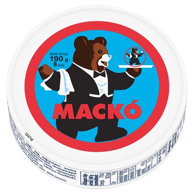 MACKÓ Natúr Kenhető Félzsíros Ömlesztett Sajt 8 x 23,7 g (190 g)