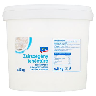 aro Zsírszegény Tehéntúró 4,5 kg