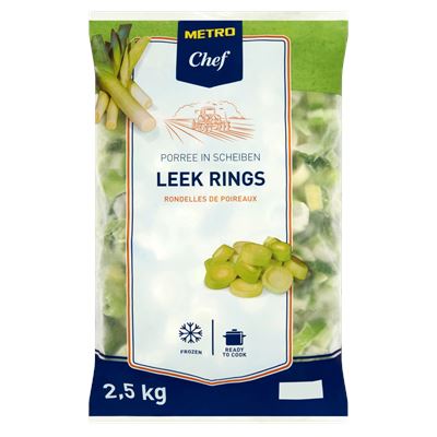 METRO Chef Gyorsfagyasztott Póréhagyma Karikák 2,5 kg