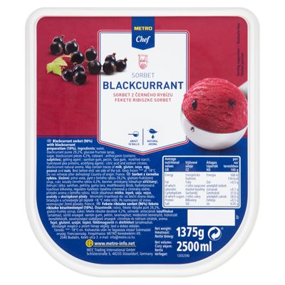 METRO Chef Fekete Ribiszke Sorbet 2,5 l