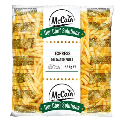 McCain Express elősütött és gyorsfagyasztott hasábburgonya 2,5 kg