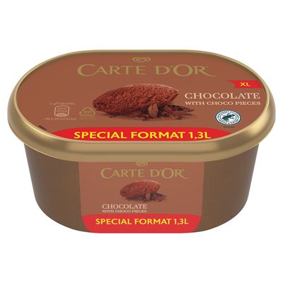 CARTE D'OR Tejcsokoládés Jégkrém Csokoládé Darabkákkal 1,3 l