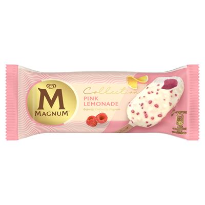 MAGNUM Citromos Jégkrém a Közepén Málna Szorbéval, Fehér Csokoládé Bevonattal 90 ml