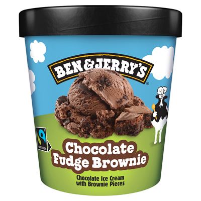 BEN & JERRY'S Csokis Fagylalt Brownie Darabokkal 465 ml