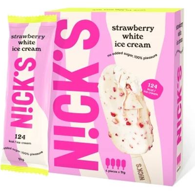 NICK'S Epres-fehércsokis Jégkrém Hozzáadott Cukor Nélkül 4 x 60 ml