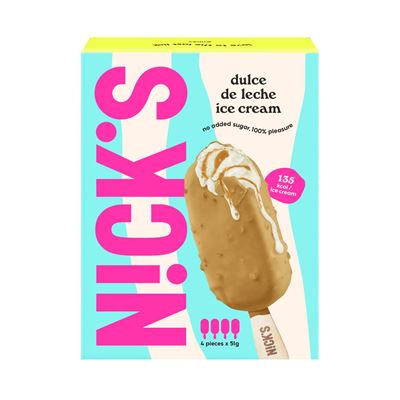 NICK'S Karamellás Jégkrém Hozzáadott Cukor Nélkül 4 x 60 ml
