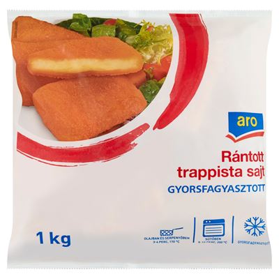 aro Gyorsfagyasztott Rántott Trappista Sajt 1 kg