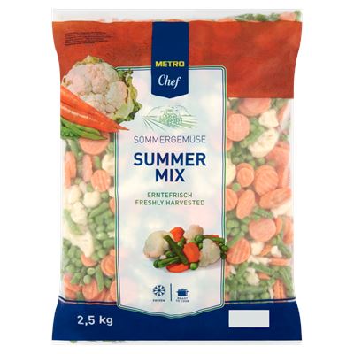 METRO Chef Gyorsfagyasztott Nyári Zöldségkeverék 2,5 kg