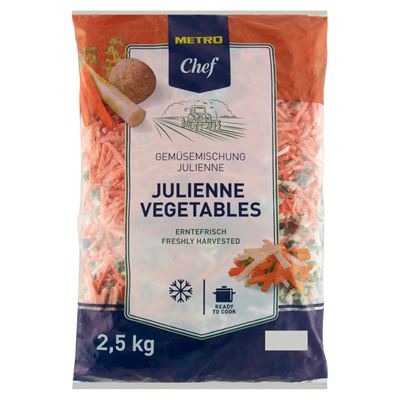 METRO Chef Gyorsfagyasztott Julienne Zöldségkeverék 2,5 kg