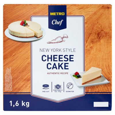 METRO Chef Gyorsfagyssztott New York Sajttorta 1,6 kg