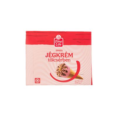 Fine Life epres tölcséres jégkrém 6 x 130ml