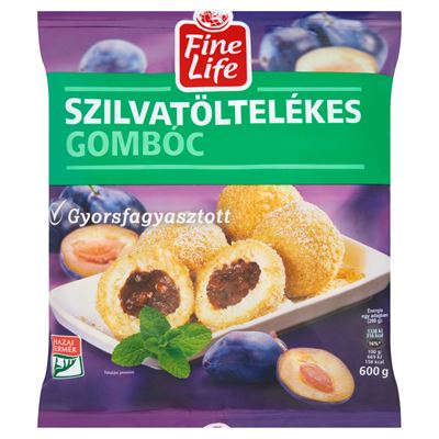 Fine Life Gyorsfagyasztott Szilvatöltelékes Gombóc 600 g