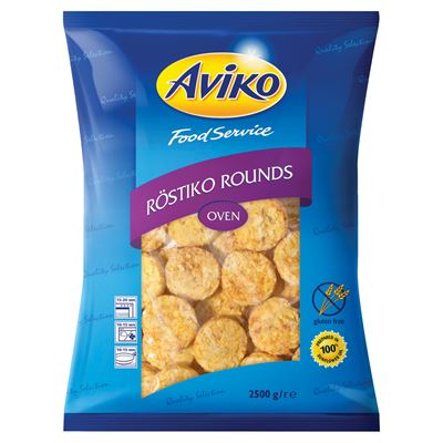 AVIKO Food Service Elősütött, Gyorsfagyasztott Röszti Tallérok 2,5 kg