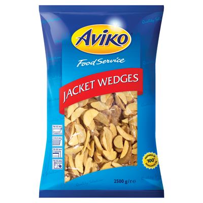 AVIKO Food Service Elősütött És Gyorsfagyasztott Héjas Burgonyagerezdek 2,5 kg