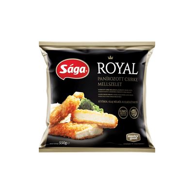 Sága Royal Panírozott Csirkemell Szelet 550 g