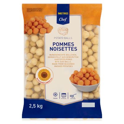 METRO Chef Gyorsfagyasztott, Elősütött Burgonyagolyók 2,5 kg