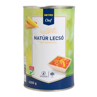 METRO Chef Natúr Lecsó 50% Paprikával 4,2 kg
