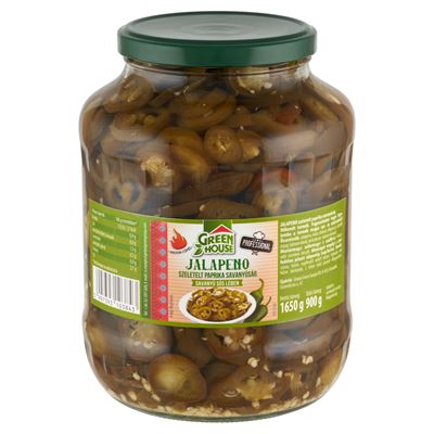 Greenhouse Jalapeno, Szeletelt Paprika Savanyú Sós Lében 1,65 kg