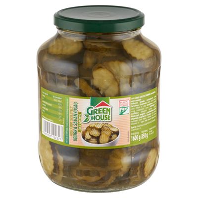 Greenhouse Édes-savanyú Hullámos Szeletelt Uborka Savanyúság 1,6 kg