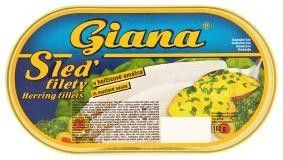 Giana Heringfilé Mustárban 170 g