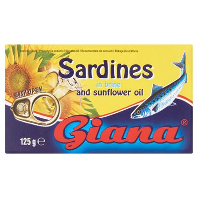 Giana Szardínia Növényi Olajban 125 g