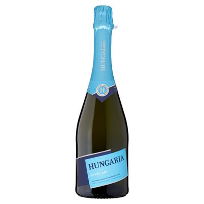 HUNGARIA Extra Dry Különlegesen Száraz Minőségi Pezsgő 12% 750 ml