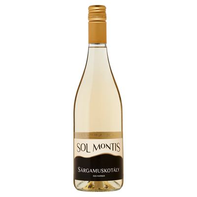 SOL MONTIS Sárgamuskotály Édes Fehér Bor 12% 750 ml