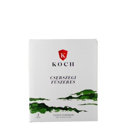 Koch Cserszegi Fűszeres száraz fehérbor 12% 3 l