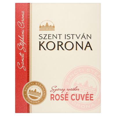SZENT ISTVÁN Korona Dunántúli Rosé Cuvée száraz rosébor 12,5% 3 l