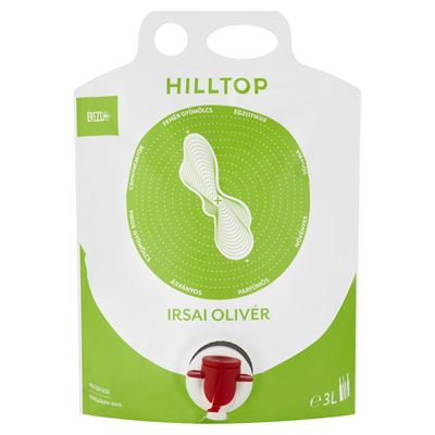 HILLTOP Bortarisznya Dunántúli Irsai Olivér Száraz Fehérbor 11% 3 l