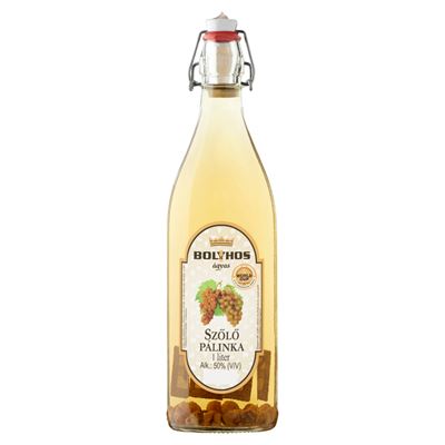 Bolyhos Ágyas Szőlő Pálinka 50 % 12 x 1 l