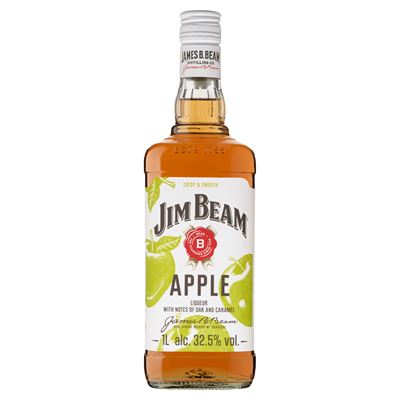 JIM BEAM Apple Alma Ízesítésű Bourbon Whiskey Alapú Likőr 32,5% 1 l