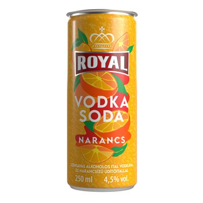 Royal Vodka Soda Narancs 4.5% 250 ml