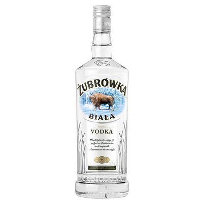 ZUBROWKA Żubrówka Biała vodka 37,5% 1 l
