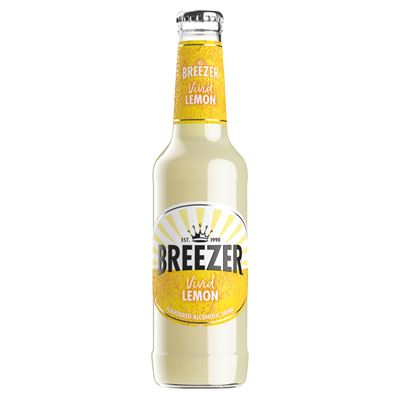 BREEZER Lemon Citrom-ízű Szénsavas Alkoholos Ital 4% 275 ml