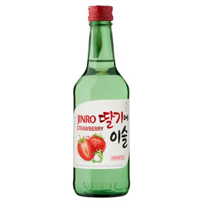 JINRO Soju Strawberry Ázsiai Eper Ízesítésű Szeszesital 13% 350 ml