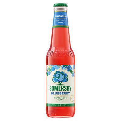 SOMERSBY Blueberry Cider Almalé Alapú Szénsavas, Alkoholos Ital Áfonya Ízesítéssel 4,5 % 330 ml