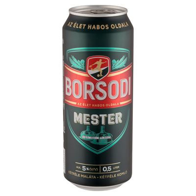 BORSODI Mester Minőségi Világos Sör 5% 500 ml