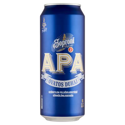 Soproni Óvatos Duhaj APA Szüretlen Felsőejresztésű Dobozos Sörkülönlegesség 5,5 % 500 ml