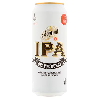 Soproni Óvatos Duhaj IPA szűretlen felsőerjesztésű sörkülönlegesség 4,8% 500 ml
