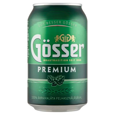 Gösser Premium Minőségi Világos Sör 5% 330 ml