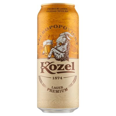 KOZEL Premium Lager Minőségi Dobozos Világos Sör 4,6% 500 ml
