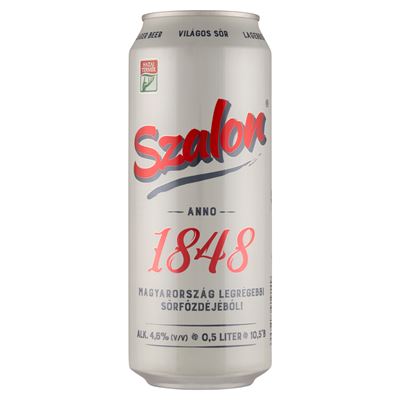 Szalon Világos Dobozos Sör 4,6% 500 ml