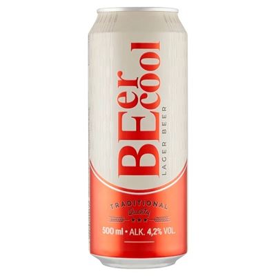 BEercool Dobozos Világos Lager Sör.4.2% 500 ml