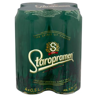 Staropramen Premium Dobozos Sör 5 % 4 x 500 ml