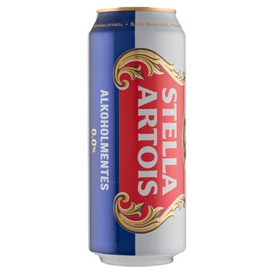 STELLA ARTOIS Alkoholmentes Világos Dobozos Sör 0 % 500 ml