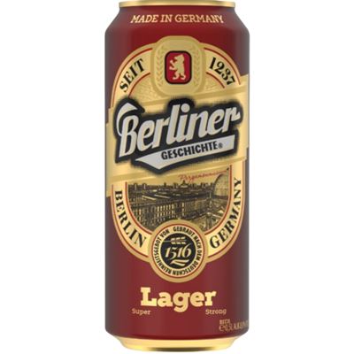 Berliner GESCHICHTE Lager Típusú Dobozos Sör 4,2% 500 ml