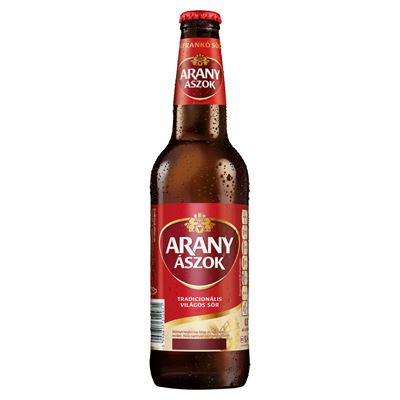 ARANY ÁSZOK Tradicionális Világos Üveges Sör 4,3% 20 x 500 ml