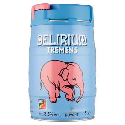 Delirium Tremens nagy alkoholtartalmú világos belga sör 8,5% 5 l