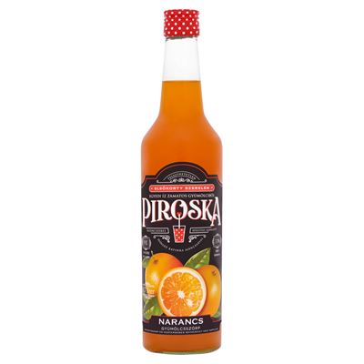 Piroska Narancs Ízű Gyümölcsszörp Üveges 700 ml